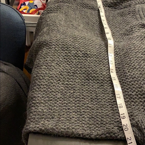 Gray DKNY Open Weave Waterfall Cardigan Large - Picture 8 of 12